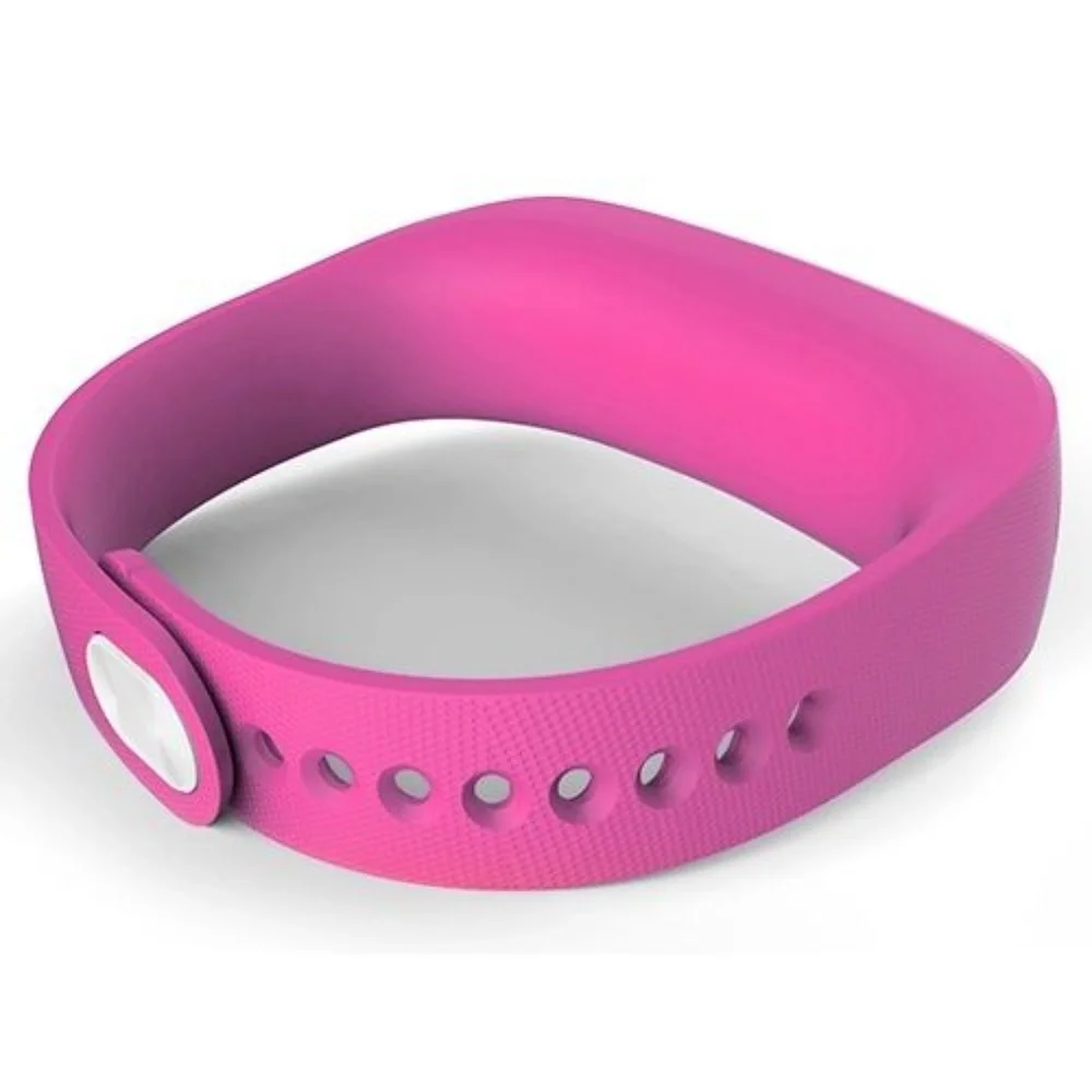 Smart Watch Pink Bracelet Bluetooth Health Tracker Time Date Week Excersize Data